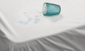 Coprimaterasso Impermeabile Singolo in Microfibra e TPU Bianco...