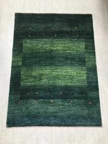 Loribaft Tappeto persiano 100 x 140 Verde (Iran) Annodato A Mano