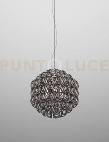 Giogali sospensione 50 cristallo nickel nero e cromo lucido 3 luci ...