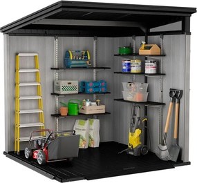 Casetta Da Giardino In Resina 214x218x226H Cm Artisan 7x7 Grigio Keter