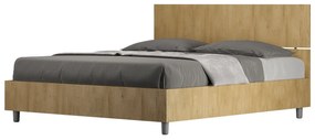 Letto Matrimoniale 160x190 cm Senza Rete Testata Dritta Demas Quercia