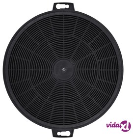 vidaXL Filtri al Carbone per Cappa da Cucina 2 pz 210 mm
