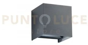 Applique biemissione led alfa antracite 20w 1800lm cct 3000k / 4000...