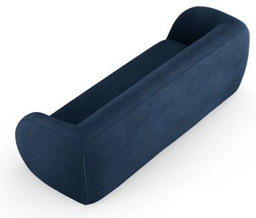 Divano in tessuto bouclé blu 230 cm Essen - Cosmopolitan Design