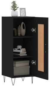 Credenza nero 34,5x34x90 cm in legno multistrato