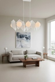 Lampadario a Sospensione DRIFTON 6 BLACK e WHITE Colore Bianco