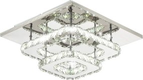 Lampada Da Soffitto Cristallo Plafoniere LED 24W Quadrato APP410-C