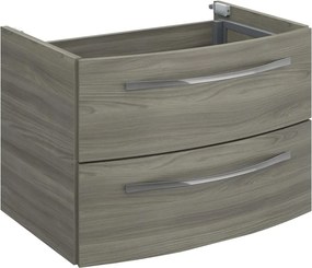Mobile da bagno sospeso sotto lavabo L 70 x H 48 x P 48 cm grigio, 2 cassetti PELIPAL Image