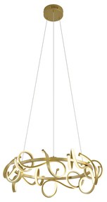 Lampada a sospensione di design oro rotonda dimmerabile a 3 livelli - Krisscross