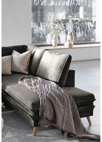 Divano letto angolare grigio scuro (angolo destro) Charming Charlie - Miuform