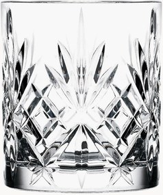 Set di 6 bicchieri da whisky in cristallo Melodia