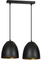 Lampada a Sospensione Lenox, Nero, Acciaio, 45x80x18 cm, EPIKASA