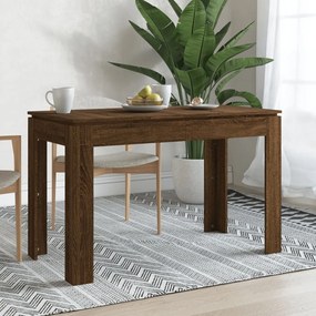 Tavolo Da Pranzo Rovere Marrone 120x60x76 Cm Legno Multistrato /