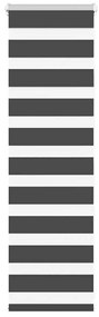 Tenda A Rullo Zebra Nero Larghezza Tessuto 40,9 Cm Poliestere /