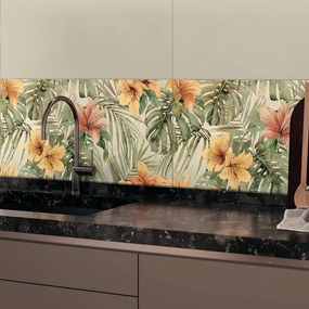 Piastrella da rivestimento interno 40 x 80 cm Sp. 8.5 mm rettificato Leaves in gres porcellanato smaltato opaco multicolore traffico medio (pei 2/5) 0.64 mq
