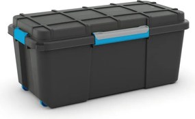 Scatola con coperchio nera in plastica 78x39,5x35 cm Scuba Box – KIS