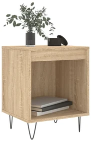 Comodini 2pz rovere sonoma 40x35x50 cm in legno multistrato