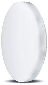 Plafoniera Led Rotonda 25W 100LM/W Freddo 6400K IP44 Diametro 300mm Carcassa Bianca SKU-2113949