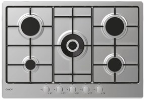 Piano cottura 5 fuochi L 78.6 cm CHW74WX INOX CANDY