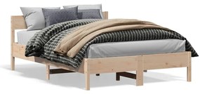 Letto Senza Materasso 140x200 Cm İn Legno Massello Di Pino /