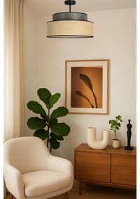 Lampadario a plafone BOHO 1xE27/60W/230V diametro 40 cm marrone/beige