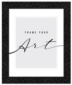 Cornice da parete in plastica nera opaca 38x48 cm - knor