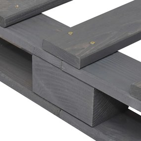 Giroletto in Pallet Grigio Legno Massello di Pino 100x200 cm