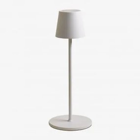 Lampada da tavolo da esterno LED senza fili Isona Bianco - Sklum