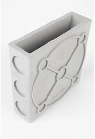 Vaso in cemento grigio chiaro Graphic - Zuiver
