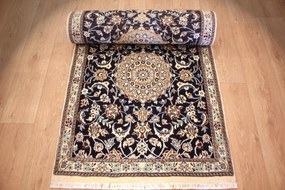 Nain Tappeto persiano 90x400 (Iran) Annodato A Mano