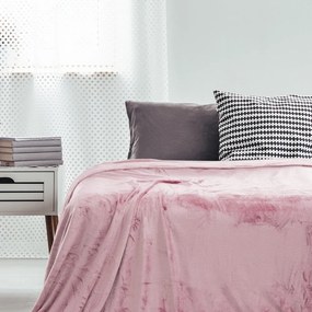 Coperta in microfibra rosa chiaro , 200 x 220 cm Mic - DecoKing