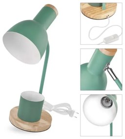 Lampada da tavolo POPPY 1xE27/25W/230V verde