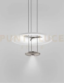 Dione sospensione 1m bianco satinato acciaio satinato l2223 led 26w...