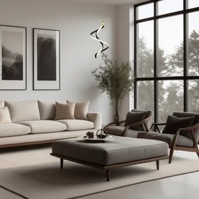 Lampadario LED a sospensione con filo COLIA LED/19W/230V nero/oro