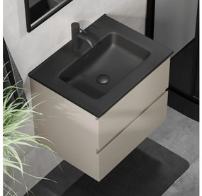 Mobile da bagno con lavabo CONOR 61 cm Marakesh/nero