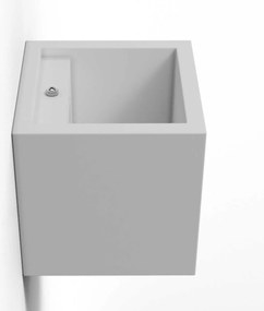 Applique da Parete a forma di Cubo in Gesso Pitturabile G9