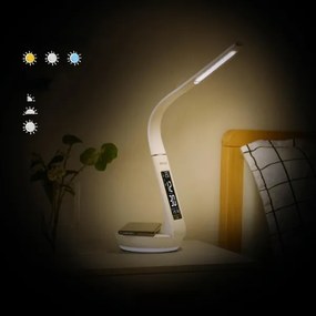 Retlux-LED Lampada dimmerabile con ricarica wireless Qi e display LED/6W/230V 3000/4000/6000K
