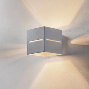 SOLLUX LIGHTING Applique Top up/down, corpo grigio