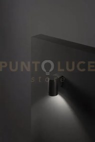 Applique alluminio colore antracite opaco quarondo 1 luce attacco g...