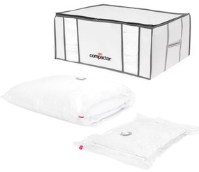 Organizer per vestiti sottovuoto/rinforzato in tessuto 65x45x26,5 cm Life – Compactor