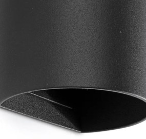 FARO 40539 - Applique SOLE 2xGU10/8W/230V nero arrotondato