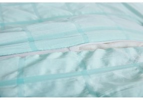 Biancheria da letto color menta in crêpe per letto singolo 140x200 cm Naomi – My House