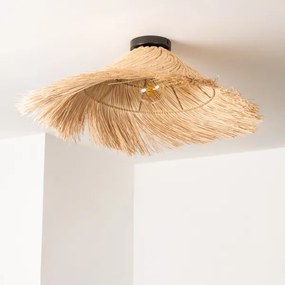 Brilagi - Lampada da soffitto LED CERIA BOHO 1xE27/40W/230V Ø 70 cm rattan