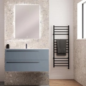 Mobile sottolavabo e lavabo Mia avio L 100 x H 55 x P 45 cm 1 vasca 2 cassetti