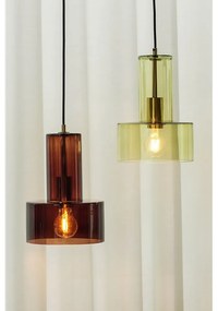 Lampada a sospensione in vetro verde ø 20 cm Ripple - Hübsch