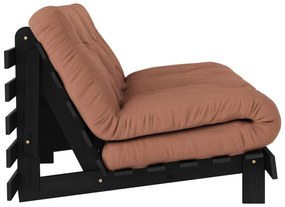 Divano letto color mattone 160 cm Roots Black Night - Karup Design