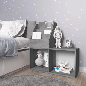 Portariviste Bambini Grigio Cemento 71x30x78,5 Cm Multistrato /