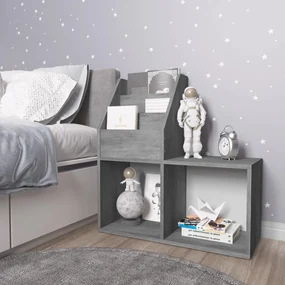 Portariviste Bambini Grigio Cemento 71x30x78,5 Cm Multistrato /