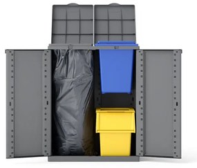 Armadio per raccolta differenziata in resina Excellence L 68 x H 88.7 x P 39 cm