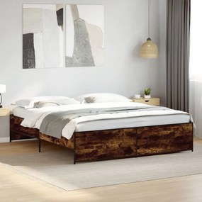 Giroletto rovere fumo 200x200 cm in legno multistrato e metallo